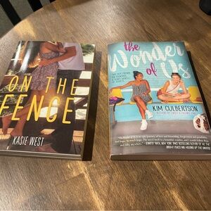Book lot On The Fence, Kasie West & The Wonder of Us, Kim Culbertson.